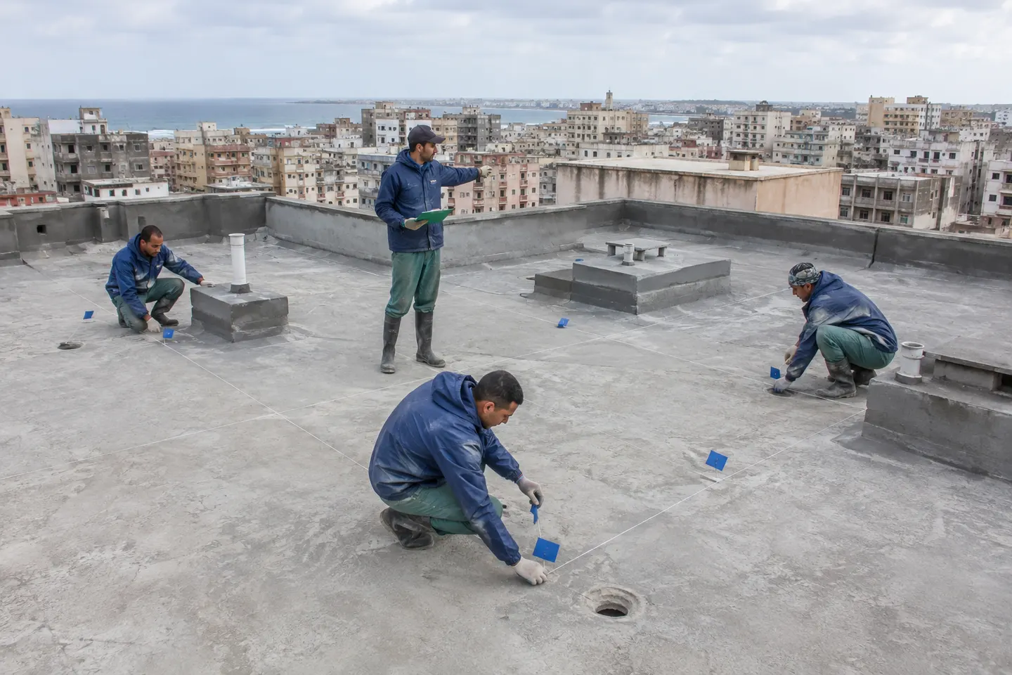 عزل أسطح العمارات في الإسكندرية للقطاعات ومراحل الاستلام