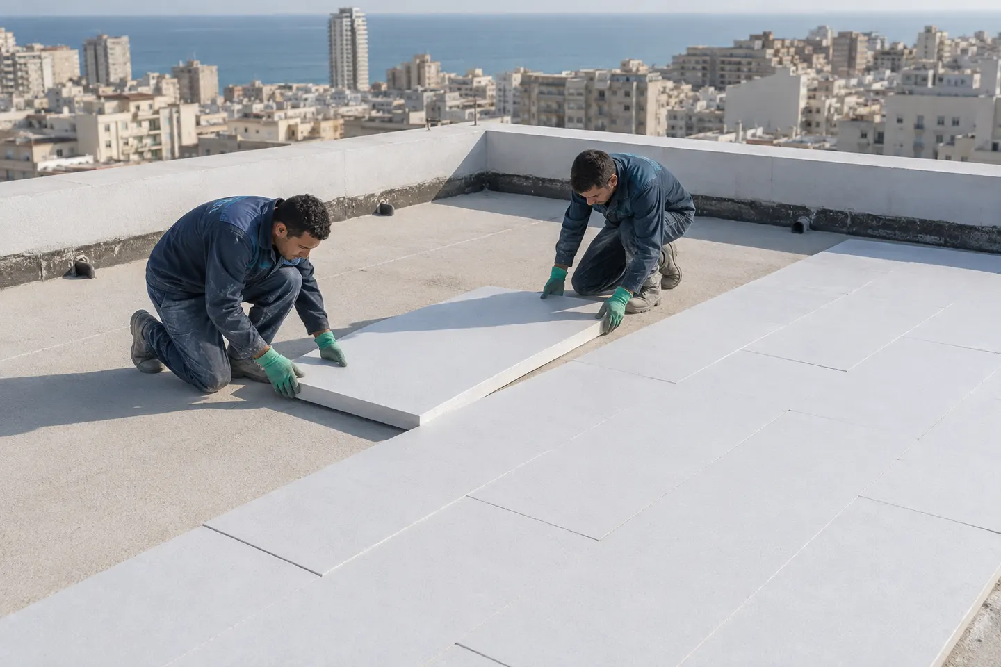 عزل حراري للأسطح في الإسكندرية للطوابق الأخيرة والحماية